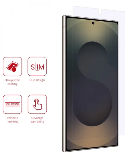 Rosso Samsung Galaxy S25 Ultra Screen Protector Case Friendly Folie Duo Pack afbeelding 2