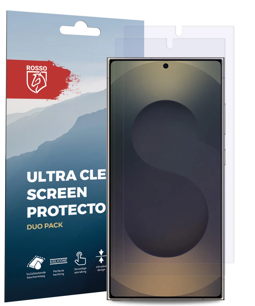 Rosso Samsung Galaxy S25 Ultra Screen Protector Case Friendly Folie Duo Pack afbeelding 7