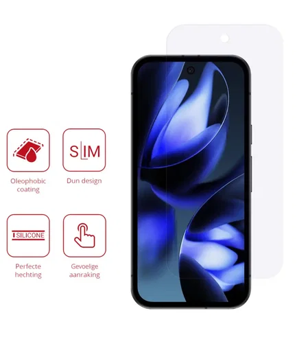 Rosso Google Pixel 9a Screen Protector Case Friendly Folie Duo Pack afbeelding 2