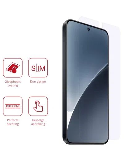 Rosso Xiaomi 15 Screen Protector Case Friendly Folie Duo Pack afbeelding 2