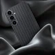 NEKIT Fiber Samsung Galaxy S25 Hoesje MagSafe / Qi2 Kevlar Back Cover Dun Zwart afbeelding 11