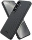 NEKIT Fiber Samsung Galaxy S25 Hoesje MagSafe / Qi2 Kevlar Back Cover Dun Zwart afbeelding 13