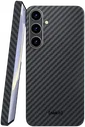 NEKIT Fiber Samsung Galaxy S25 Plus Hoesje MagSafe / Qi2 Kevlar Back Cover Zwart