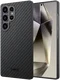 NEKIT Fiber Samsung Galaxy S25 Ultra Hoesje MagSafe Kevlar Back Cover Dun Zwart afbeelding 2