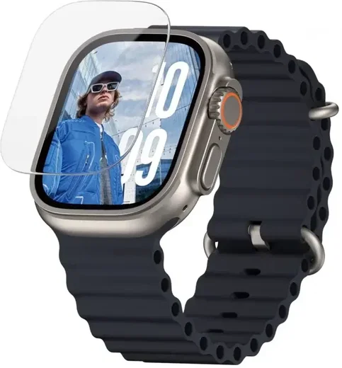 PanzerGlass Ultra Wide - Apple Watch Ultra 3/2/1 Screen Protector - met Tray afbeelding 2