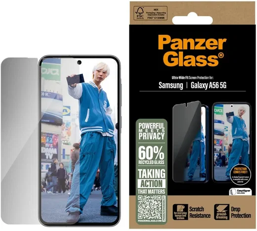 PanzerGlass Ultra-Wide Samsung Galaxy A56 Privacy Glass EasyAligner afbeelding 1