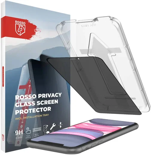 Rosso Apple iPhone 11 Privacy Glass Screen Protector met Installatietray afbeelding 1