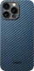 NEKIT Fiber Apple iPhone 16 Pro Max Hoesje MagSafe Kevlar Back Cover Dun Blauw afbeelding 13