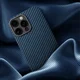 NEKIT Fiber Apple iPhone 16 Pro Hoesje MagSafe Kevlar Back Cover Dun Blauw afbeelding 11