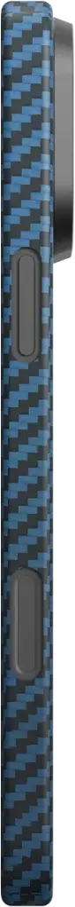 NEKIT Fiber Apple iPhone 16 Pro Hoesje MagSafe Kevlar Back Cover Dun Blauw afbeelding 17
