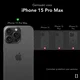 NEKIT Fiber Apple iPhone 15 Pro Max Hoesje MagSafe Kevlar Back Cover Dun Blauw afbeelding 3