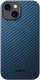 NEKIT Fiber Apple iPhone 15 Hoesje MagSafe Kevlar Back Cover Dun Blauw afbeelding 13