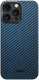 NEKIT Fiber Apple iPhone 14 Pro Max Hoesje MagSafe Kevlar Back Cover Dun Blauw afbeelding 13