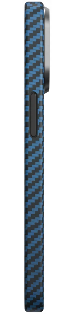 NEKIT Fiber Apple iPhone 14 Pro Max Hoesje MagSafe Kevlar Back Cover Dun Blauw afbeelding 17