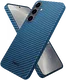 NEKIT Fiber Samsung Galaxy S24 Plus Hoesje MagSafe Kevlar Back Cover Dun Blauw afbeelding 13