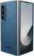 NEKIT Fiber Samsung Galaxy Z Fold 6 Hoesje MagSafe Kevlar Back Cover Dun Blauw afbeelding 2