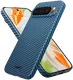 NEKIT Fiber Google Pixel 9 / 9 Pro Hoesje MagSafe Kevlar Back Cover Dun Blauw afbeelding 13