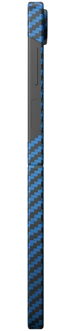 NEKIT Fiber Samsung Galaxy Z Flip 6 Hoesje MagSafe Kevlar Back Cover Dun Blauw afbeelding 18