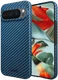 NEKIT Fiber Google Pixel 9 Pro XL Hoesje MagSafe Kevlar Back Cover Dun Blauw afbeelding 2
