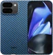 NEKIT Fiber Google Pixel 9 Pro Fold Hoesje MagSafe Kevlar Back Cover Dun Blauw afbeelding 10