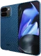 NEKIT Fiber Google Pixel 9 Pro Fold Hoesje MagSafe Kevlar Back Cover Dun Blauw afbeelding 2