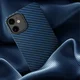 NEKIT Fiber Apple iPhone 12 / 12 Pro Hoesje MagSafe Kevlar Back Cover Dun Blauw afbeelding 11