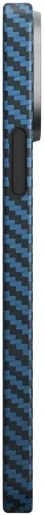 NEKIT Fiber Apple iPhone 12 / 12 Pro Hoesje MagSafe Kevlar Back Cover Dun Blauw afbeelding 18