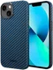 NEKIT Fiber Apple iPhone 13 Hoesje MagSafe Kevlar Back Cover Dun Blauw afbeelding 2