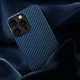 NEKIT Fiber Apple iPhone 13 Pro Hoesje MagSafe Kevlar Back Cover Dun Blauw afbeelding 11