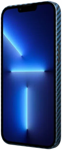 NEKIT Fiber Apple iPhone 13 Pro Hoesje MagSafe Kevlar Back Cover Dun Blauw afbeelding 15