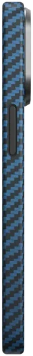 NEKIT Fiber Apple iPhone 13 Pro Hoesje MagSafe Kevlar Back Cover Dun Blauw afbeelding 17