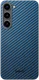 NEKIT Fiber Samsung Galaxy S23 Hoesje MagSafe Kevlar Back Cover Dun Blauw afbeelding 13