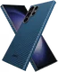 NEKIT Fiber Samsung Galaxy S23 Ultra Hoesje MagSafe Kevlar Back Cover Dun Blauw afbeelding 11