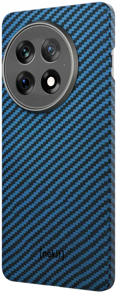 NEKIT Fiber OnePlus 13 Hoesje MagSafe Kevlar Back Cover Dun Blauw afbeelding 15