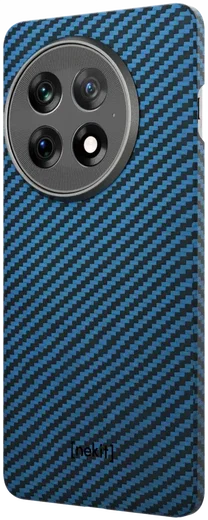 NEKIT Fiber OnePlus 13 Hoesje MagSafe Kevlar Back Cover Dun Blauw afbeelding 15