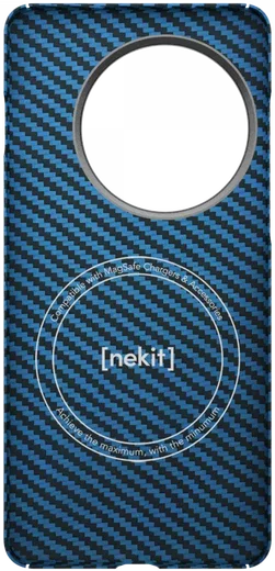 NEKIT Fiber OnePlus 13 Hoesje MagSafe Kevlar Back Cover Dun Blauw afbeelding 17