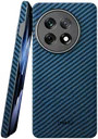 NEKIT Fiber OnePlus 13 Hoesje MagSafe Kevlar Back Cover Dun Blauw