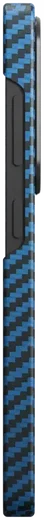 NEKIT Fiber Samsung Galaxy S25 Hoesje MagSafe / Qi2 Kevlar Back Cover Dun Blauw afbeelding 18