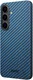 NEKIT Fiber Samsung Galaxy S25 Plus Hoesje MagSafe / Qi2 Kevlar Back Cover Blauw afbeelding 12