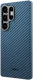 NEKIT Fiber Samsung Galaxy S25 Ultra Hoesje MagSafe Kevlar Back Cover Dun Blauw afbeelding 15