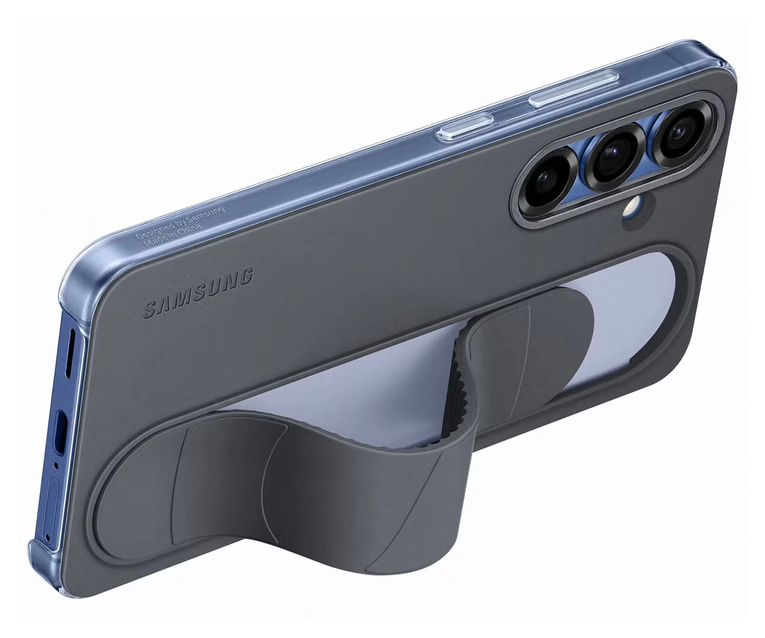 Origineel Samsung Galaxy S25 Hoesje Standing Grip Case Zwart afbeelding 2
