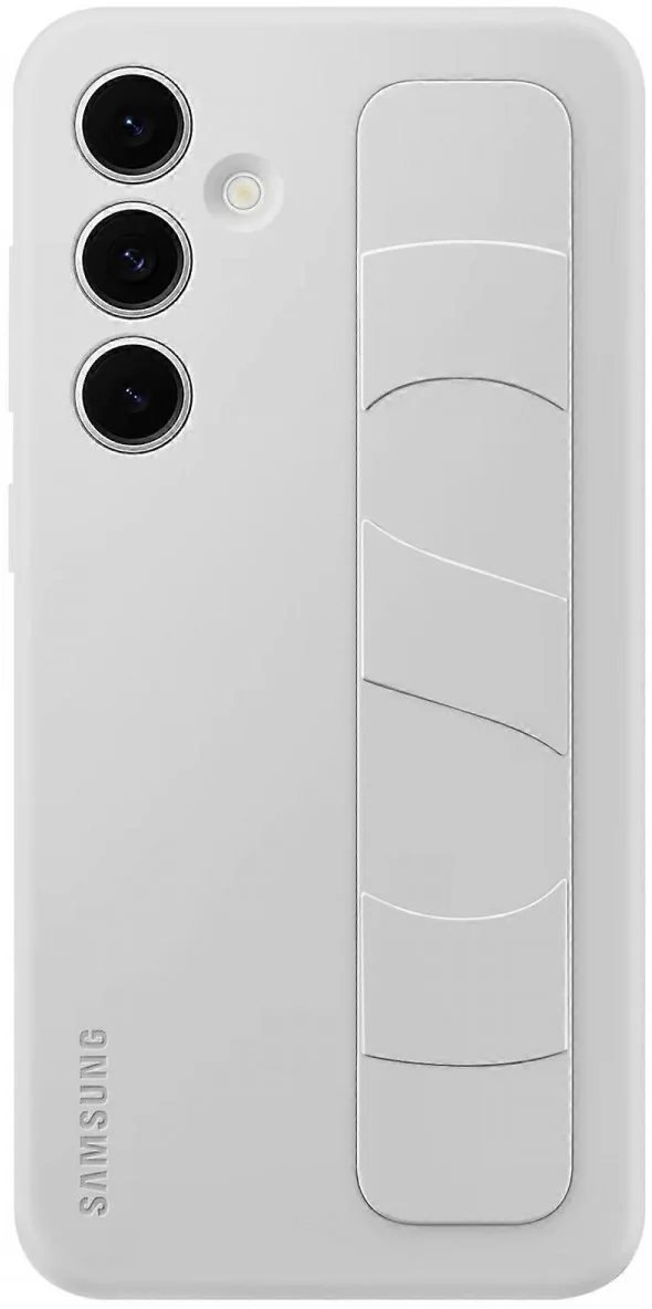 Origineel Samsung Galaxy S25 Hoesje Standing Grip Case Grijs afbeelding 1