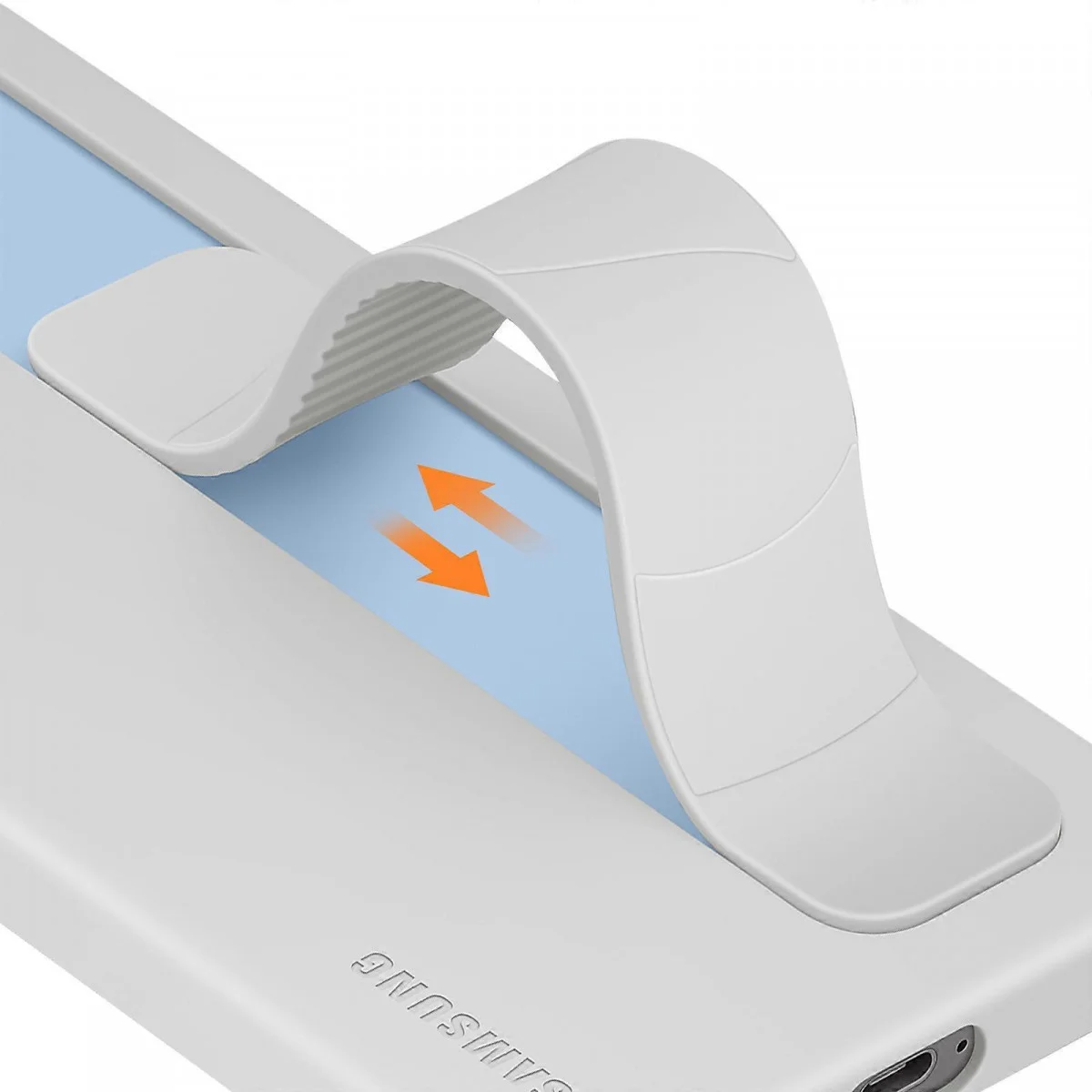 Origineel Samsung Galaxy S25 Hoesje Standing Grip Case Grijs afbeelding 3