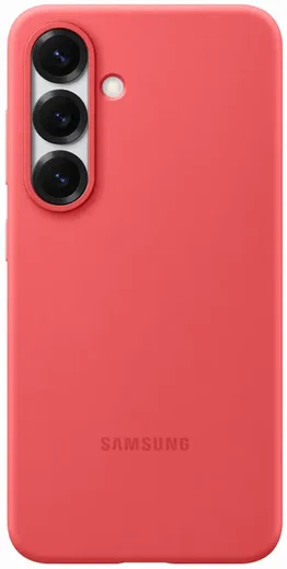 Origineel Samsung Galaxy S25 Hoesje Silicone Case Back Cover Rood afbeelding 1