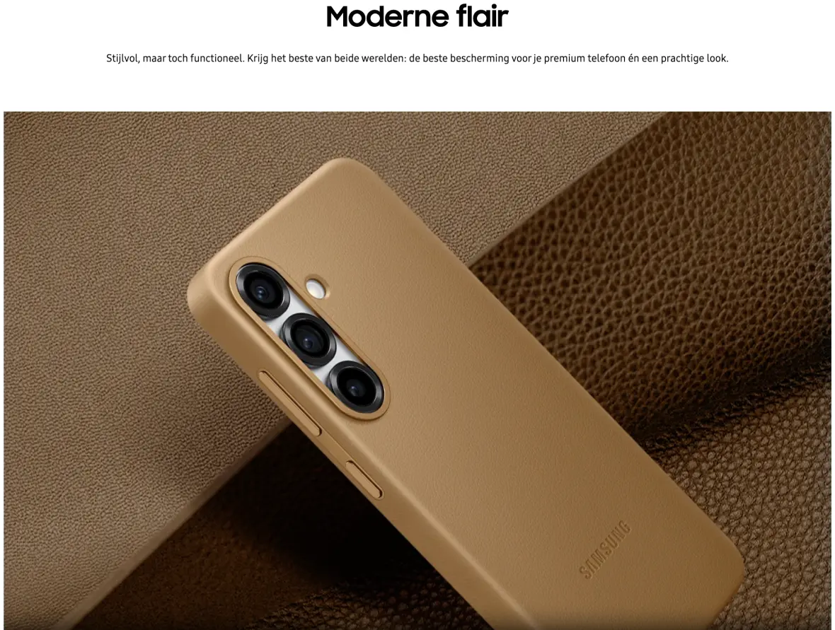 Origineel Samsung Galaxy S25 Hoesje KindSuit Case Bruin afbeelding 4