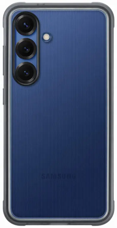 Origineel Samsung Galaxy S25 Hoesje Rugged FlipSuit Case Transparant Zwart afbeelding 2