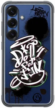 Origineel Samsung Galaxy S25 Hoesje Rugged FlipSuit Case Transparant Zwart
