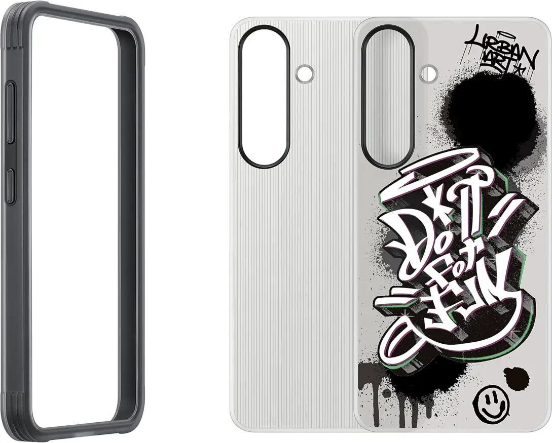 Origineel Samsung Galaxy S25 Hoesje Rugged FlipSuit Case Transparant Zwart afbeelding 5