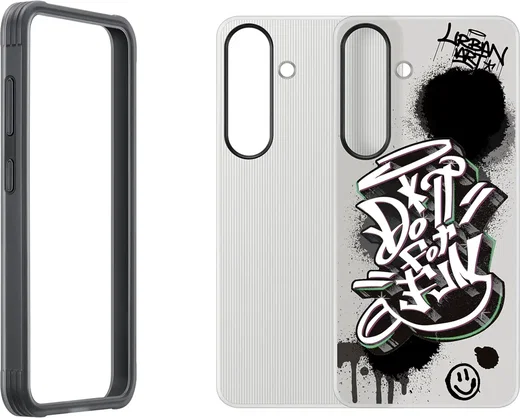 Origineel Samsung Galaxy S25 Hoesje Rugged FlipSuit Case Transparant Zwart afbeelding 5