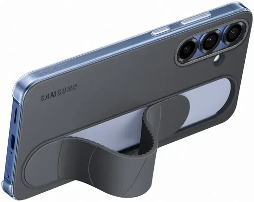 Origineel Samsung Galaxy S25 Plus Hoesje Standing Grip Case Zwart afbeelding 2